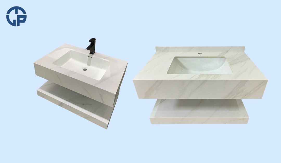 Bàn đá 2 tầng.