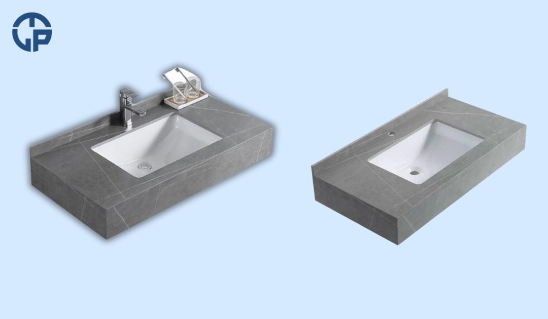 Bàn đá lavabo âm.