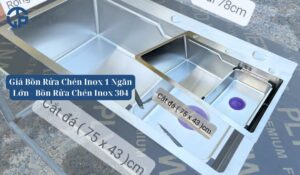 Bồn Rửa Chén Inox 1 Ngăn Lớn