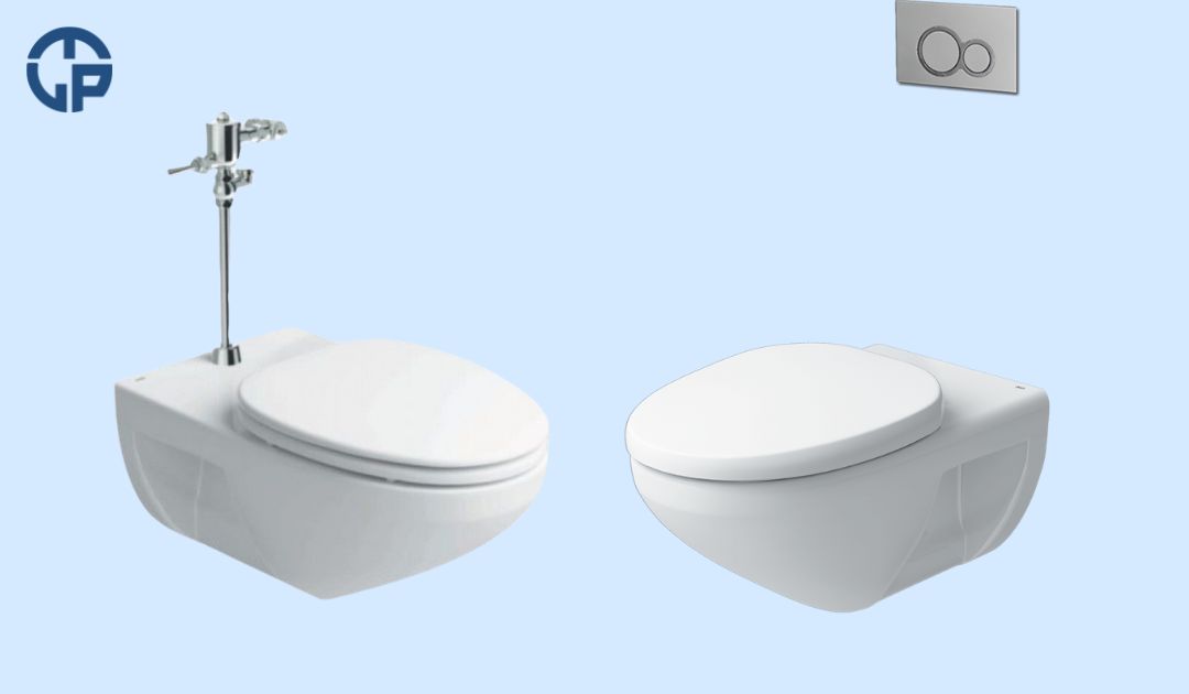 Bồn cầu treo tường inax.