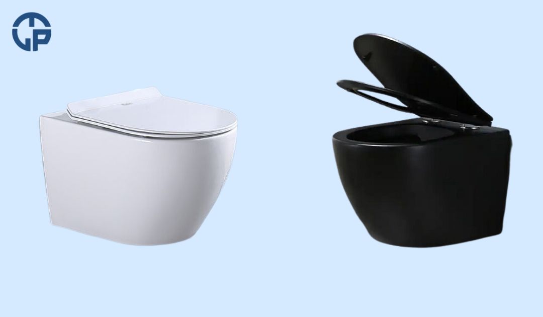 Bồn cầu treo tường.