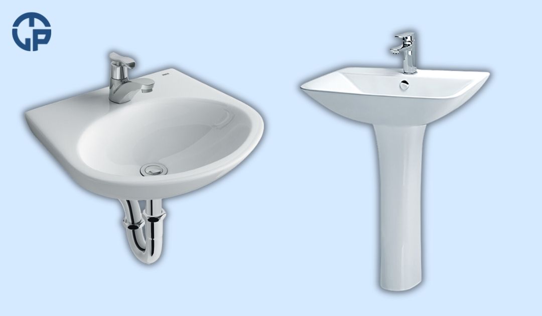 Bồn rửa mặt.