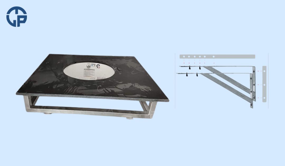 Khung đỡ bàn đá lavabo.