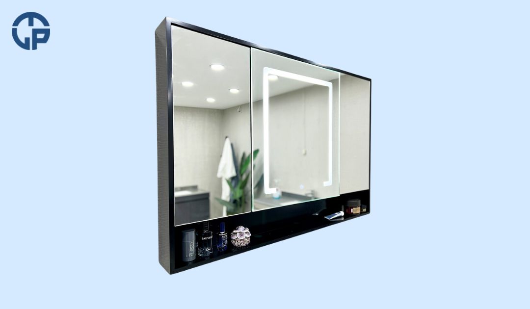 Tủ gương phòng tắm.