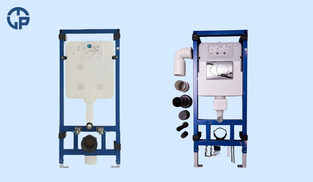Két nước bồn cầu âm tường American Standard (1)